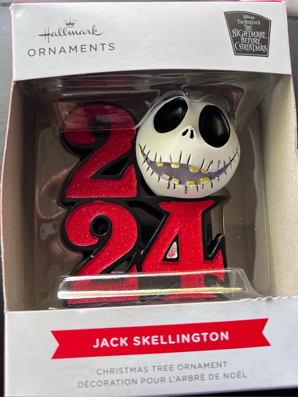 NWOT Hallmark Jack‎ Skellington Nightmare Before 2024 Christmas Ornament